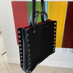 Zara Black Leather Tote